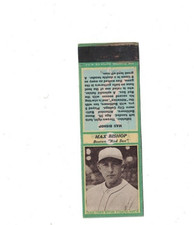 Max Bishop Boston Red Sox 1936 Diamond Matchbook Cover