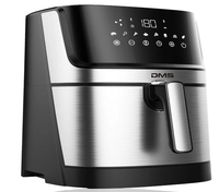 Dms HF-6E 1800W 6L HeißLuftfritteuse Airfryer Fritteuse Silber/Schwarz Digital