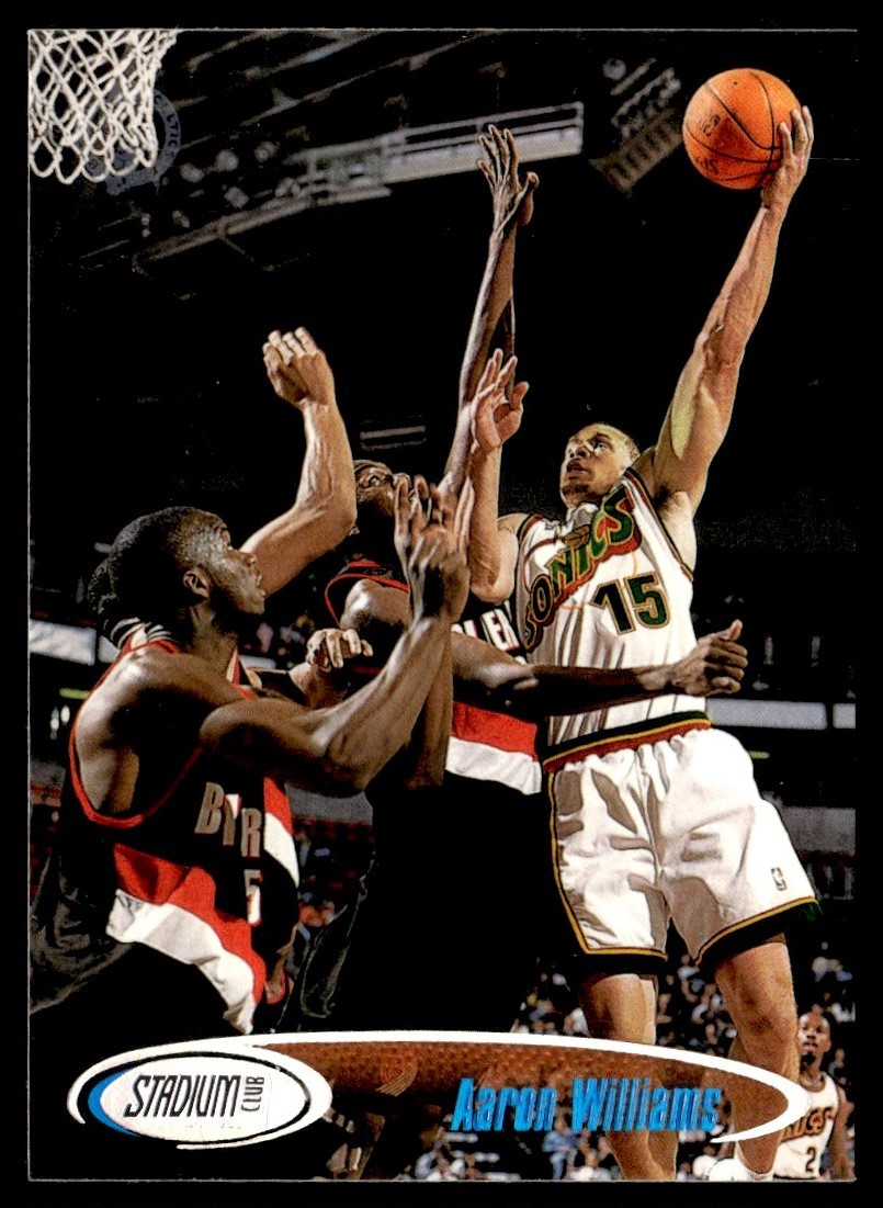 1998-99 Stadium Club Aaron Williams Seattle SuperSonics #152