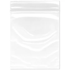 Plymor 3.5" x 4", 2 Mil Zipper Reclosable Plastic Bags