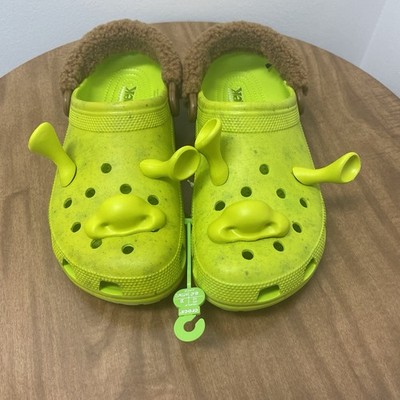 Crocs DreamWorks Shrek Classic Clog Mens Size 12 Green Ogre.