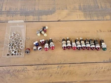 Lot Of DIALCO 75W 120V PANEL MOUNT INDICATOR  TYPE  RED GREEN JEWEL PILOT LIGHTS