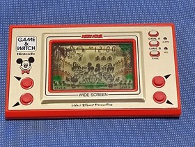 Nintendo Game & Watch Mickey Mouse MC-25 Wide Screen 1981 with Box Tested