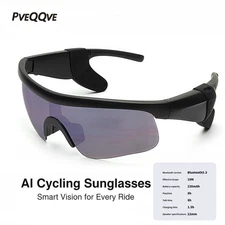 AI Smart Glasses Bluetooth Sunglasses Anti-UV400 Protect HIFI Sound Translation