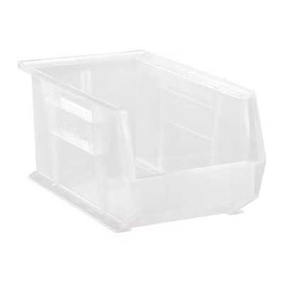 Quantum Storage Systems Qus240cl Hang & Stack Storage Bin, Polypropylene,