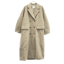 CLANE Double Wool Long Coat 11101-0092 Beige 1 Used MESC-0