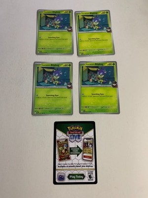 TEAM ROCKET'S BLIPBUG 015/182 Pokemon Destined Rivals NM Unplayed + Code Card