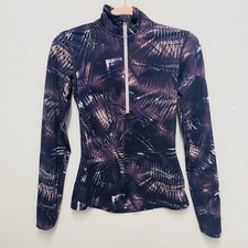 Nike Dri Fit Women's Purple Long Sleeve Running Athletic 1/4 Zip Pullover Sz XS