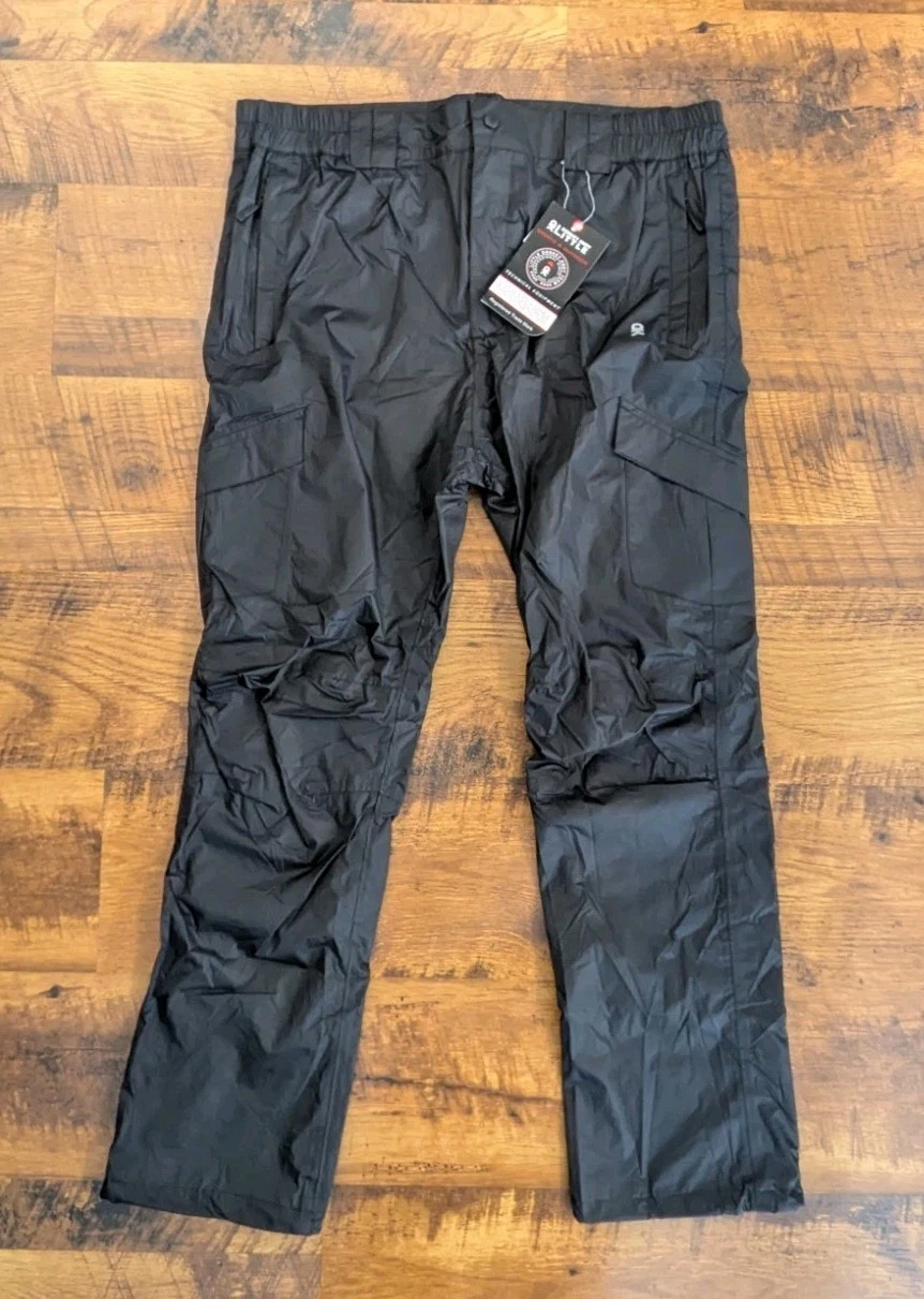 Little Donkey Andy Men's Waterproof Lightweight Hiking Rain Pants Size Large NEW