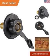 Reliable RV City Water Inlet | Black Brass Check Valve - Made in America