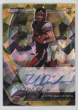 2021 Panini Prizm Draft Picks Gold Ice Zach Davidson #DPA-ZAD Rookie Auto RC