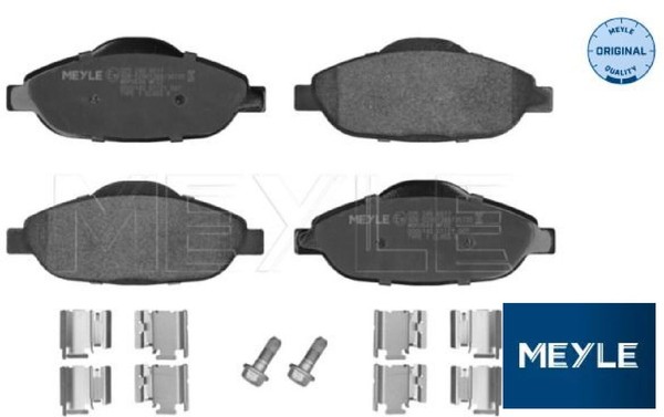Meyle 0252466017 Bremsbelagsatz FüR Scheibenbremse Bremsbelagsatz FüR Peugeot-image