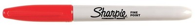 Red Permanent Marker Fine Point Quick Dry Odorless Non Toxic Marking Pen
