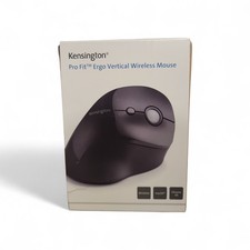 Kensington Pro Fit Ergo Vertical Wireless Mouse K75501WW BLACK Sealed Box NEW