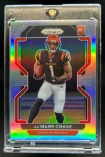 2021 Panini Prizm Ja'Marr Chase Rookie Variations RC Silver #V-337 Bengals