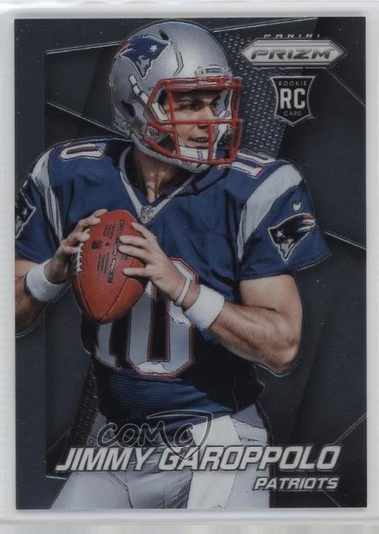 2014 Prizm Jimmy Garoppolo (Both Hands on Ball Facing Richt) #243 Rookie RC sq1