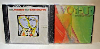 JAZZ CDS (2) DAVID SANBORN - VOYEUR & DOUBLE VISION W/BOB JAMES - BRAND NEW BOTH