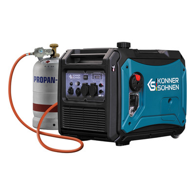 Notstromaggregat Inverter Stromerzeuger 4000W 4kW Dual Fuel Benzin+Gas
