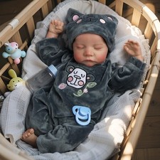 18'' Realistic Reborn Baby Dolls Silicone Full Body Vinyl Boy Lifelike Newborn