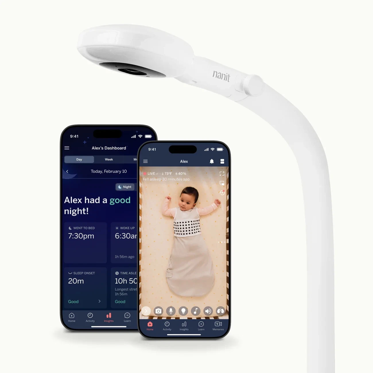 Nanit Pro Smart Baby Monitor and Floor Stand N301US