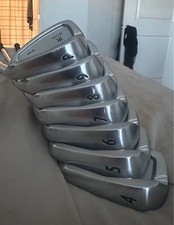 Miura CB-302 Iron Set 6 Clubs 4-9 Project X LZ 5.5 Stiff Steel Shafts Silver