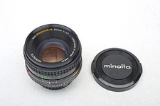 Minolta 50mm f1.7 MD Rokkor-X Manual FAST 50/1.7 standard Prime Lens VERY NICE