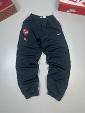 Vintage 00s Arsenal O2 Track Pants Joggers Sz L Mercurial Training Soccer Drill