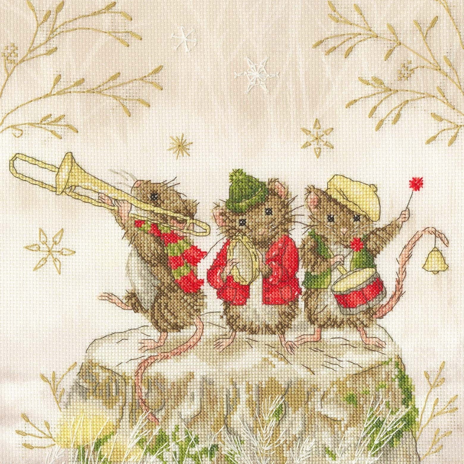 Bothy Threads XSS24 Merry Music Makers Counted Cross Stitch Kit by Sarah Summers