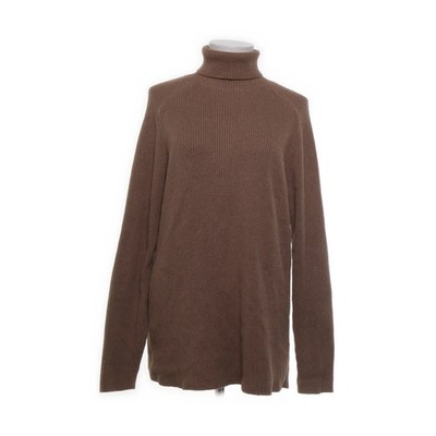 H&M, Rollkragenpullover, Größe: L, Unsure} {, Beige, Baumwolle, Einfarbig #r87