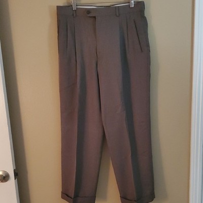Baracuta Designer Men's Elegant Gray Brown Dress Pants