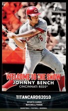 Johnny Bench 2022 Topps Welcome to the Show Cincinnati Reds #WTTS-44