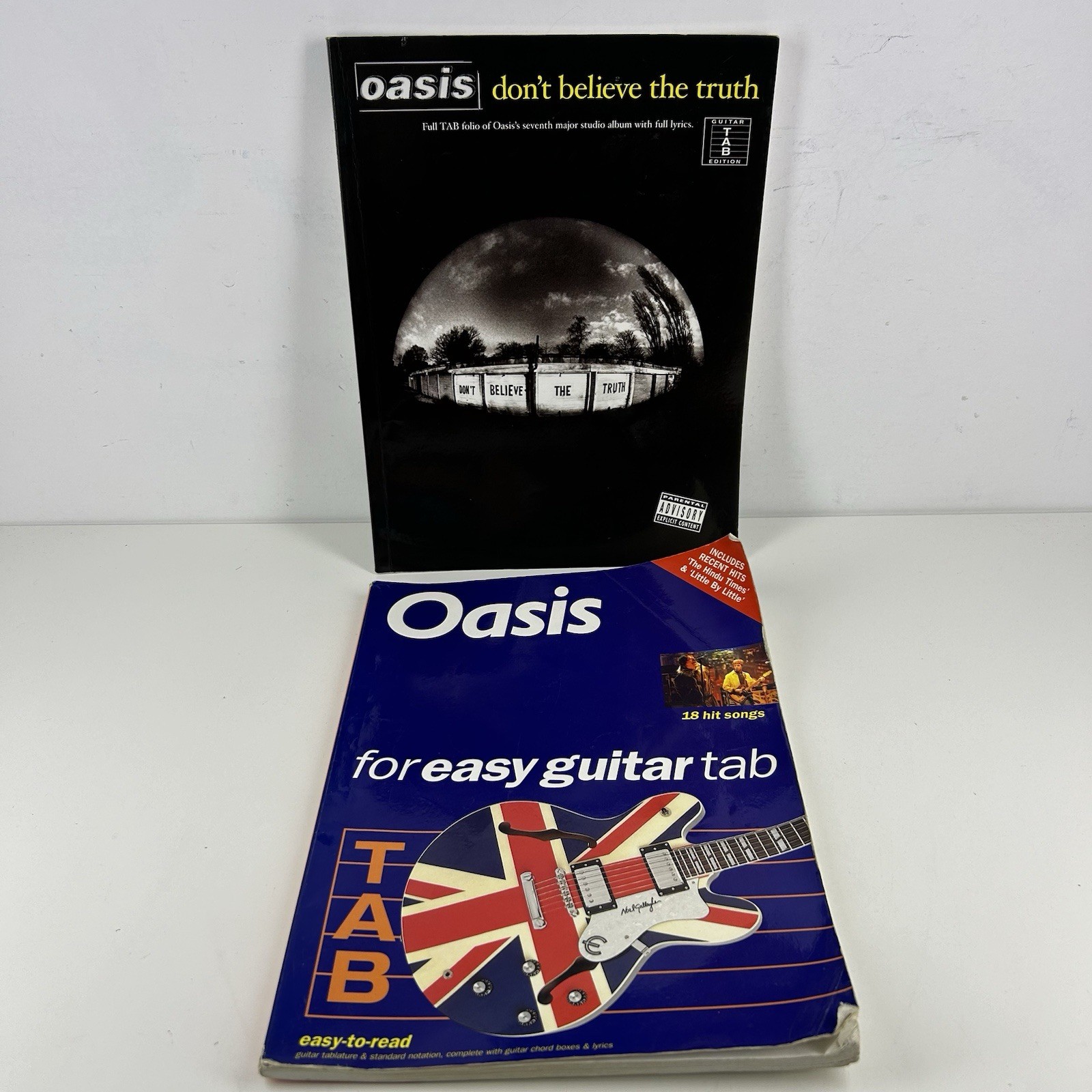 Oasis Guitar Tab Sheet Music Book Bundle Don’t Believe The True and Easy Guitar