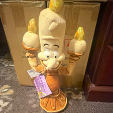 Disney Store Beauty and the Beast Lumiere Light-Up Talking Plush 2002 Vintage
