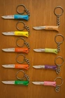 Opinel No.2 Folding Knife Keychain – Color ,Beechwood Handle (Sold Individually)