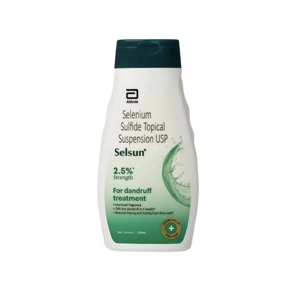 Selsun Suspension Anti Dandruff Shampoo Flaking & Itching 120 ml UK Stock