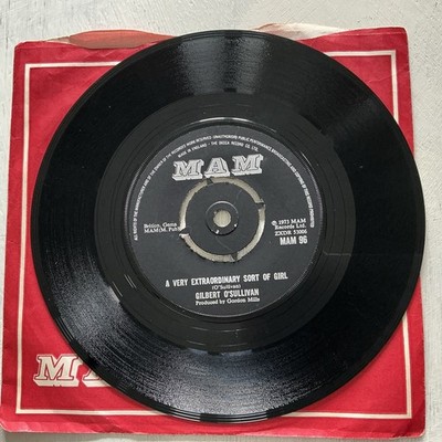 Gilbert O Sullivan 7  Get Down - A Very Extraordinary Sort Of Girl MAM96 1973 VG