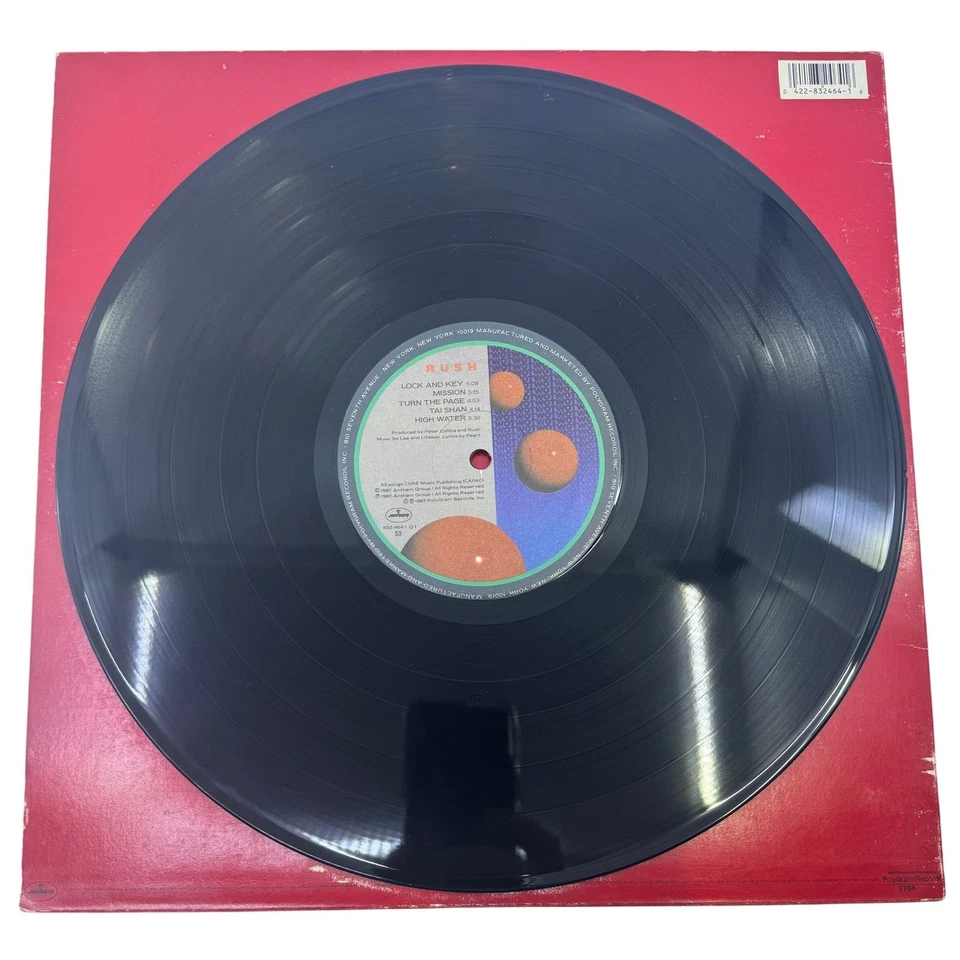 Rush Hold Your Fire Vinyl LP 1987 Mercury Records Progressive Rock Album - Image 4 of 4