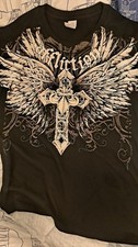 T shirt Y2K stile ispirato ad Affliction (Affliction Style non originale) size M