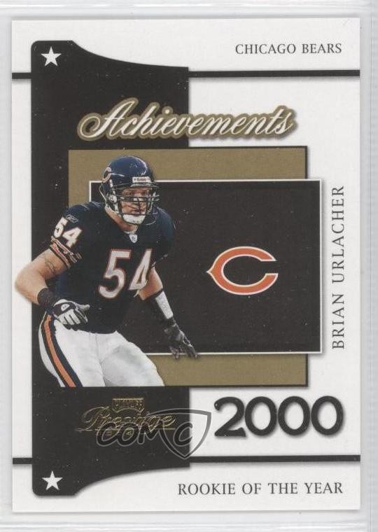 2004 Playoff Prestige Achievements Brian Urlacher #A-1 HOF 0b2