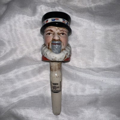 1940 s BURROUGH'S BEEFEATER GIN CERAMIC BOTTLE POURER - HOME BAR / MAN CAVE