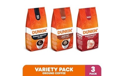 FAST FREE SHIP Delicious Dunkin  Ground Coffee Limited Edition Variety 3 Pack