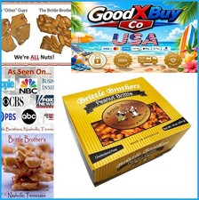 Peanut Brittle 16 Ounce Gift Box All Natural Gourmet Candy Made in America 4x