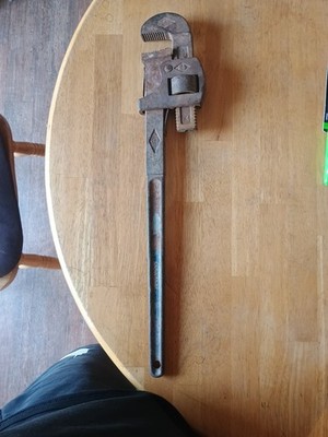 Vintage Genuine Stillson  24  Pipe Wrench Made In USA Adjustable Wrench