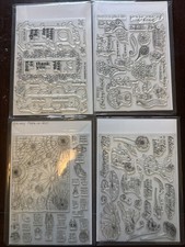 Lot Of 4 Clear Stamps And Dies