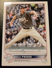 2022 Topps Update Series Baseball Erick Fedde #US51 Washington Nationals