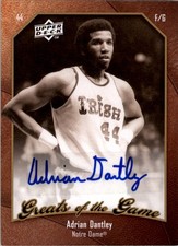 2009-10 Greats of the Game Autographs #28 Adrian Dantley Auto - BSK