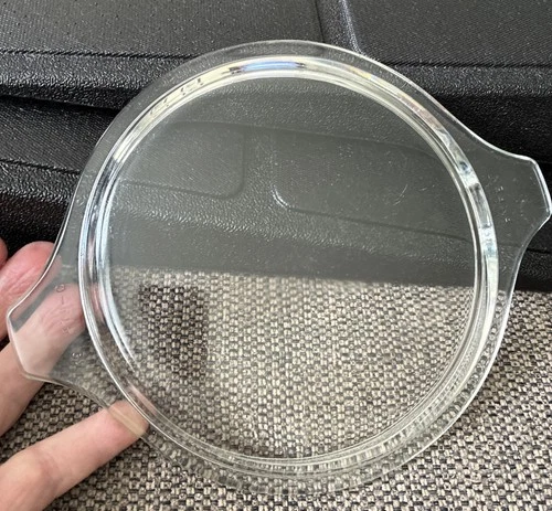 PYREX Glass CLEAR Tab Handle LID Only CASSEROLE Vintage #470-C