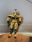 Vintage Bandai 1997 Beetleborg Metallix Chromium Gold 6" Action Figure