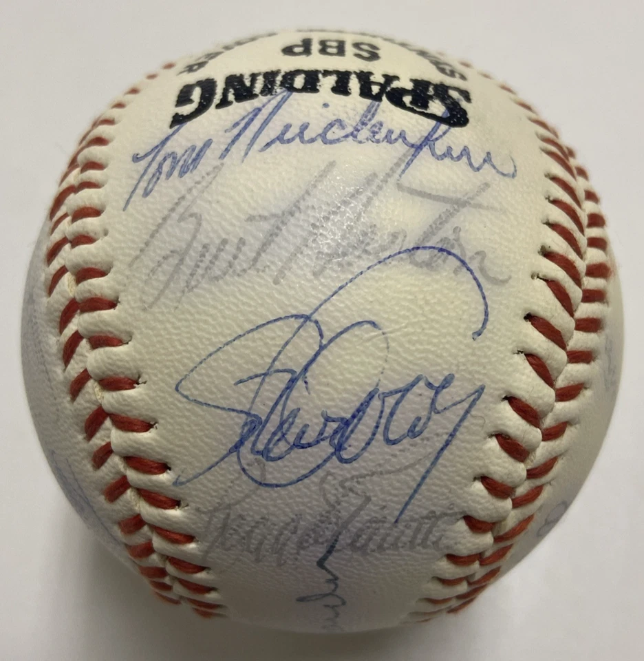 1981 Los Angeles Dodgers World Series Champs Team Signed Baseball Valenzuela Cey - Image 2 of 4