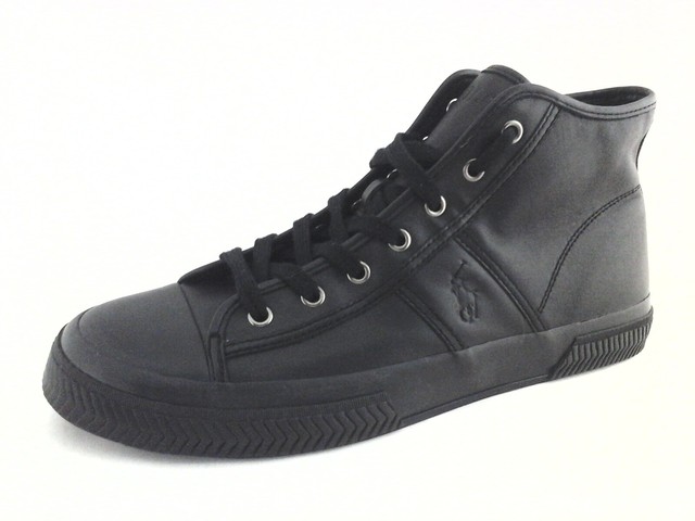 black polo high top shoes